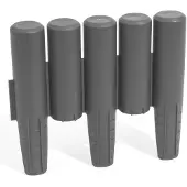 Merkloos Robuste Gartenpalisade Grau 270 cm – Flexible Beetumrandung und Wegbegrenzung für den Garten
