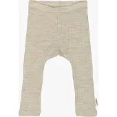 Mikk-Line Leggings Kind Merinowolle, Melange Offwhite, 110