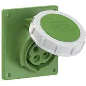 Pce 4142-10 CEE-Anbausteckdose schräg (92x100mm) 16A 4p 10h IP67 414210