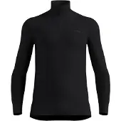 Odlo - Funktionsunterhemd mit Reißverschlusskragen - Active Warm Baselayer Top Turtle Neck Half Zip M Black für Herren - Größe S - schwarz