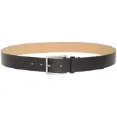 Calvin Klein Warmth Buckle Smooth Belt Black/antique Silver Größe: 120 | Gürtel Outlet | Herren | Grau