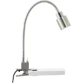 Brilliant Klemm-Tischleuchte Andres flexibler Hals nickel