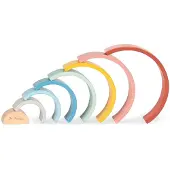 Pinolino Stapelspielzeug "Holz-Regenbogen Ruby", bunt, Stapelspielzeug, BabyB:26cm H:13cm T:5cm, Holz, Stapelspielzeug, Made in Europe, B:26cm H:13cm T:5cm