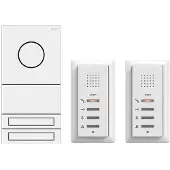 Gira 2407902 Audio System 2TN weiß Zweifamilienhaus Paket Audio