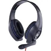 Gembird GMB Gaming Headset blau-schwarz mit Lautstärkeregelung, 3,5 mm Klinke
