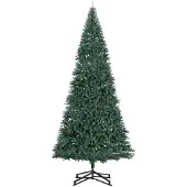 vidaXL Künstlicher vorbeleuchteter Weihnachtsbaum mit Kugelset Grün