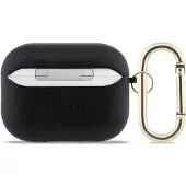 GUESS Schutzhülle für AirPods Pro 3, Grained PolyurethanClassic Logo Case, Schwarz