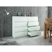 RAUMHIRSCH FURNITURE Praktische Kommode 140 cm mit 8 Schubladen mit viel Stauraum