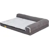 Bolt Hundebett/Haustierbett Noire – L-förmig – Hundesofa auf Beinen – Abnehmbares Kissen – 120cm