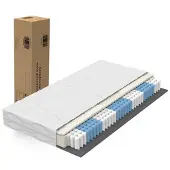 Ropilly 120x200 cm Taschenfederkernmatratze H3 20 cm Höhe mit und ergonomischer 7-Zonen-Aufteilung