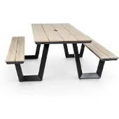 4 Jahreszeiten Gartenmöbel Picknicktisch | Coffee Bay | Holz | Aluminium & Polywood