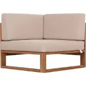Lestix International Outdoor Eckteil Ecksofa Molveno aus Teak von Teako Design