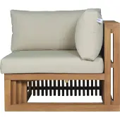 Lestix International Eckteil Outdoor Gartensofa Loppio aus Teak von Teako Design