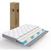 Ropilly 90x200 cm 7-Zonen-Taschenfederkernmatratze H3 10 cm mit Memory-Schaum,