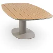 4 Jahreszeiten Gartenmöbel Gartentisch Tower | 260 cm | Camel | Tecon Teak