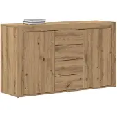 vidaXL Sideboard Artisan-Eiche 120 x 36 x 69 cm Holzwerkstoff