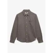 Superdry Twill Tweed Jersey Langarmhemd