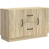 vidaXL Sideboard Sonoma-Eiche 89 x 34,5 x 57 cm Holzwerkstoff