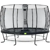Exit Elegant Trampolin ø366cm, mit Sicherheitsnetz, Rund, Schwarz