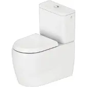 Duravit Collection One Stand-WC, für Kombination, Tiefspüler, Abgang variabel, 390x660x400mm, rimless, 2021090000, Farbe: Weiß