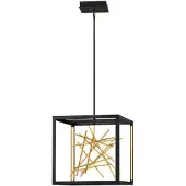 Quintiesse LED-Hängelampe Styx, schwarz, 3.000K 53,8 x 53,8cm