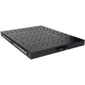 Equip EZVS-19-1-80-B - Rack-Schieberegal - 800 mm - Schrankmontage - Schwarz - 1U - 48.3 cm (19")