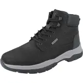 Rieker 30241-00 Herren Schnürstiefel schwarz Lederkombination weit - Größe: 47