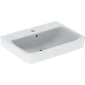 Geberit Waschtisch Renova Plan 65x48cm, Hahnl. mit., m ÜL, we. KeraTect