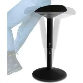 OEM Ergonomische Bürokruk, höhenverstellbar 55-80 cm, schwarz