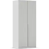 OEM Drehtürschrank 2-türig 91x210x54 cm seidengrau inkl. Zubehör
