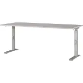 Dripio Schreibtisch höhenverstellbar, Kaschmir/Silber, 180x91x80 cm