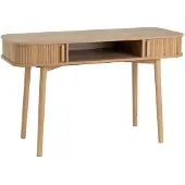 Dripio Schreibtisch mit 2 Türen, MDF, Natur, 80x40x48 cm