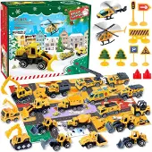 OEM Adventskalender Auto 24-tlg. Bau-Fahrzeuge Countdown für Kinder 3-12 J.