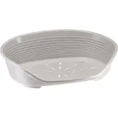 Ferplast SIESTA DELUXE Korb Größe 6 - 70,5 x 52 x 23 cm - Hellgrau -