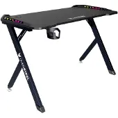 OEM Gaming-Schreibtisch 120x60x75 cm, RGB LED, Carbonfaser, schwarz
