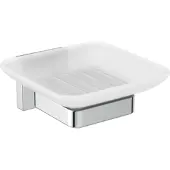 Ideal standard IOM Cube Seifenschale, aus satiniertem Glas, E2201AA