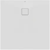 Ideal standard Ultra Flat evo Quadrat-Brausewanne mit Ablauf, Seidenweiß, T5424FO, Ausführung: 1000x1000mm