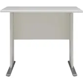 OEM Schreibtisch weiß 90x65x74,2 cm Metallbeine kompakt