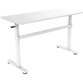 OEM Sitz-/Steh-Schreibtisch höhenverstellbar 700–1170 mm, 1400 x 600 mm, weiß