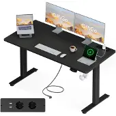 OEM Elektrischer Stehschreibtisch 160 cm, höhenverstellbar, schwarz