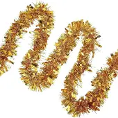 Generisch Klatergoud-Weihnachtsdeko-Girlande, 12 Meter – Goldene Weihnachtsbaum-Party-Girlande, Dekoration