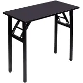 OEM Klapptisch 80x40 cm, Computertisch, tragbar, Schwarz