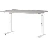 OEM Schreibtisch höhenverstellbar, Kaschmir/Weiß, 120x91x80 cm