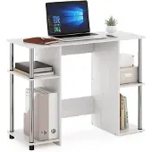Dripio Computerschreibtisch, Weiß Eiche/Edelstahl, 97,51 x 72,59 cm