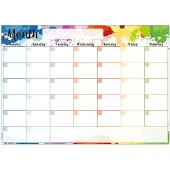 Merkloos Magnetische Trockenradierkalender für die monatliche Planung