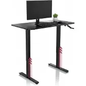 OEM Höhenverstellbarer Schreibtisch 120x60 cm, schwarz, manuell