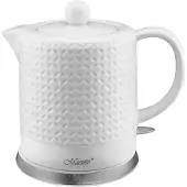 Maestro Elektrischer Wasserkocher aus Keramik WEISS 1,2 l 1200 W | MR-067