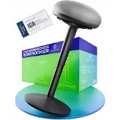 OEM Ergonomischer Bürohocker, höhenverstellbar, 2-in-1, Wolkenstein Grau