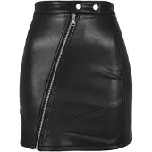 Urban Classics Synthetic Leather Biker Kurzer Rock