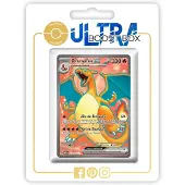 OEM Pokémon-Kartenbox: Charizard ex 183/165, 10 französische Karten